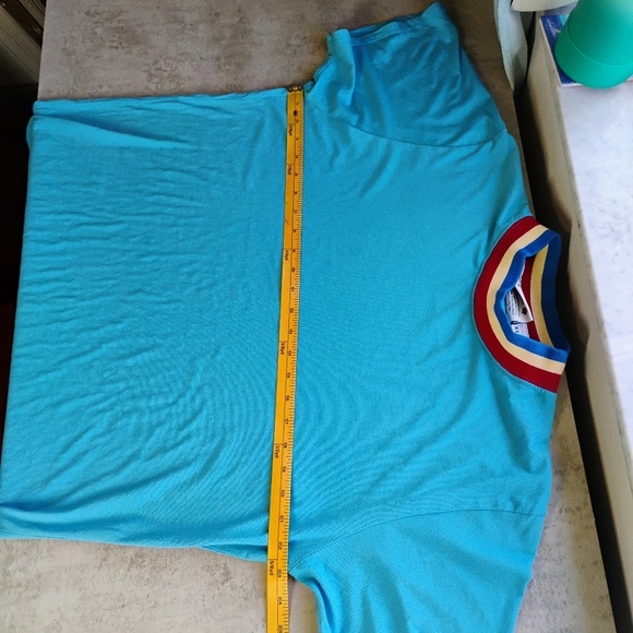 Big Bud Press Blue Ringer Tee Shirt Mens Size XL Retro Binding Neck Made In LA - Picture 8 of 9